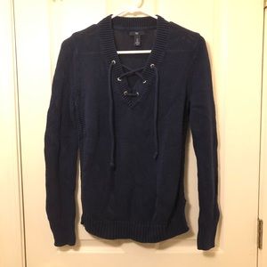 Lace up sweater | GAP factory